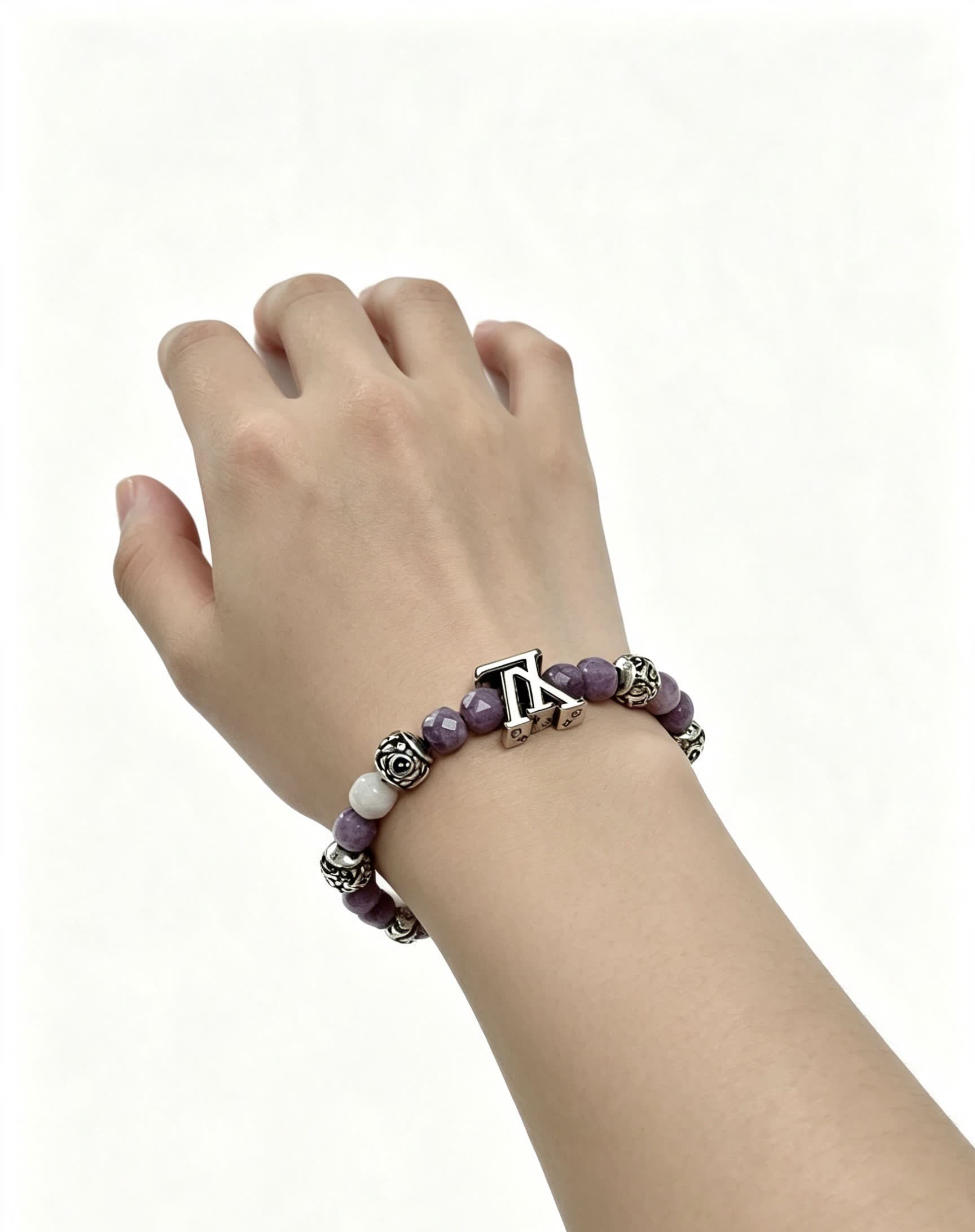 Louis Vuitton Amethyst Beaded Bracelet